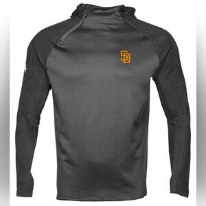 San Diego Padres Levelwear Ascent Insignia Quarter-Zip Pull Over Hoodie